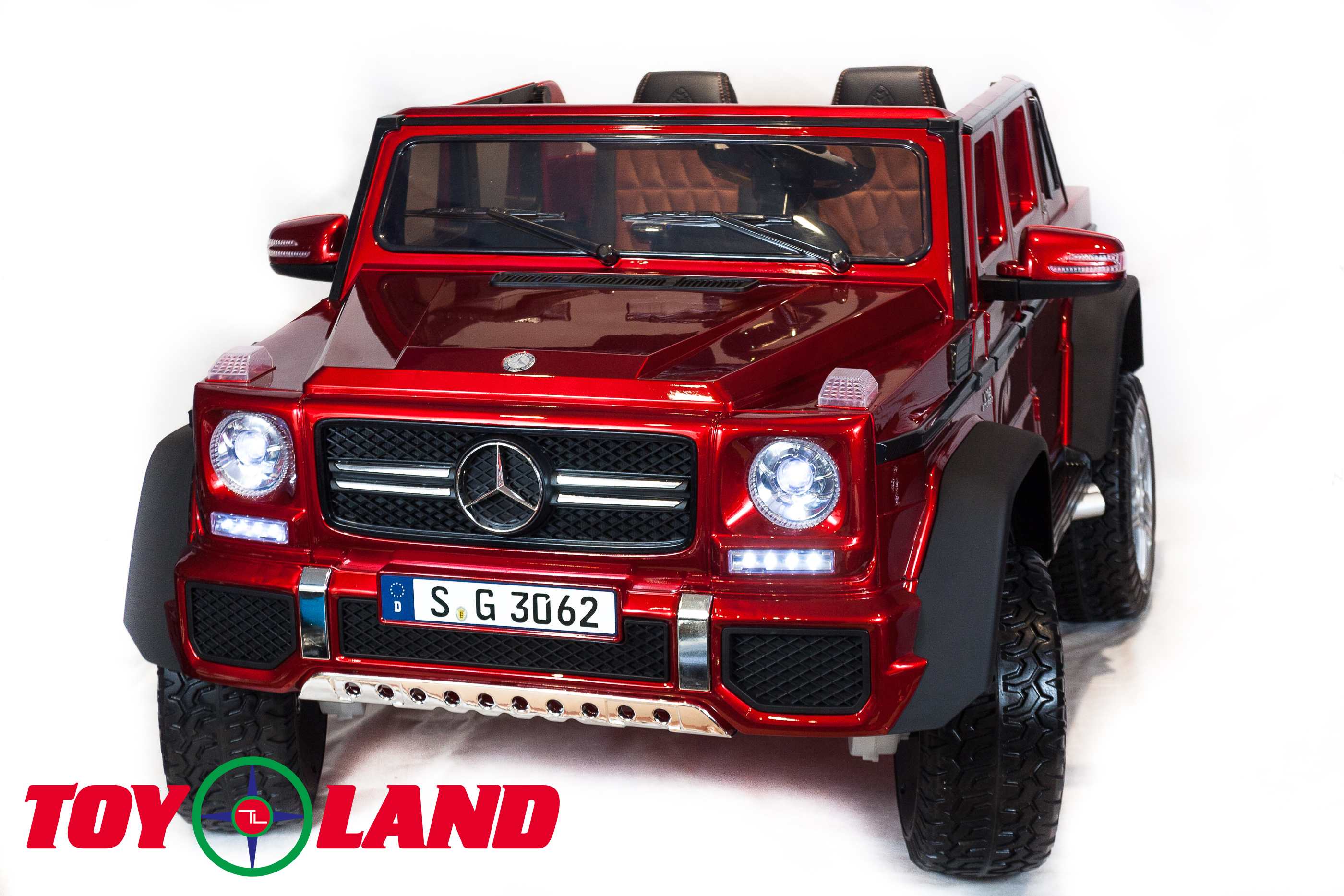Двухместный 4WD электромобиль Mercedes-Maybach (Лицензионный) с пультом (Красный) G650